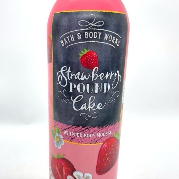 Bath & Body Works Strawberry Pound Cake Whipped Body Mousse Lotion - Picture 2 of 5